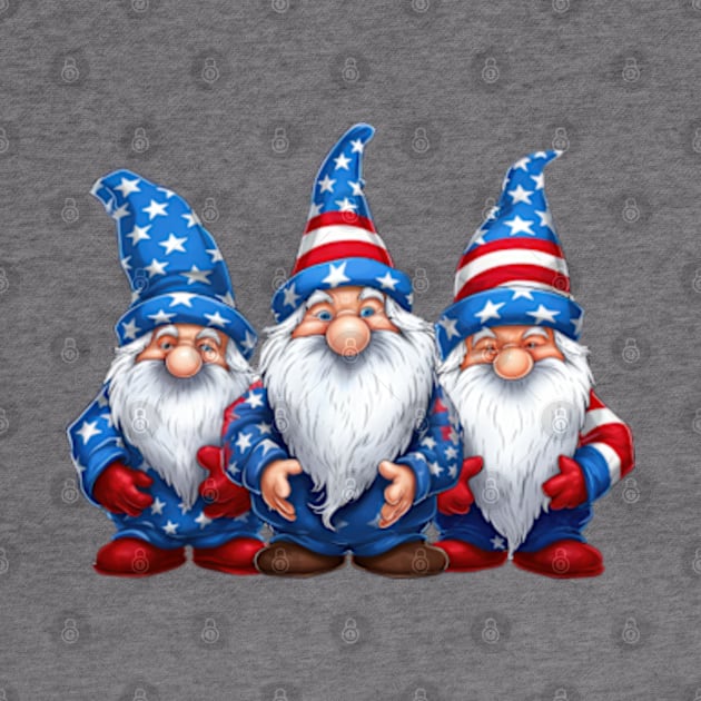 4th of July Gnomes #6 by Chromatic Fusion Studio